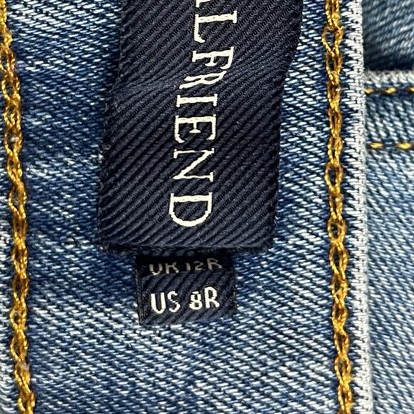 Boden Girlfriend Jeans Mid Rise Ankle Medium Blue Denim Wash Women’s Size 8 - Picture 7 of 9